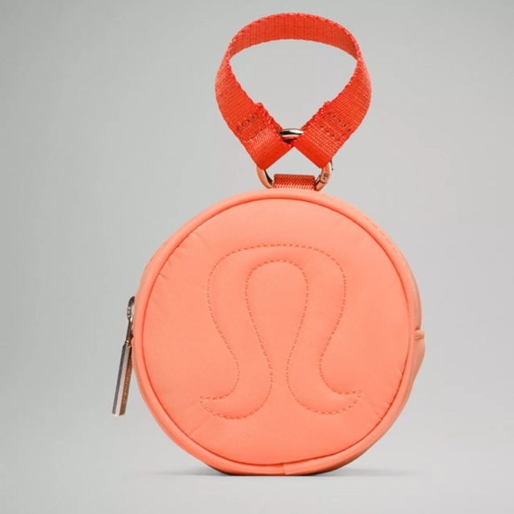 lululemon athletica Accessories - New Lululemon Orange Bylon Coin Pouch Removable Webbed Strap